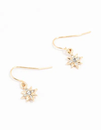 Lovisa Gold Diamante 8 Point Star Earrings