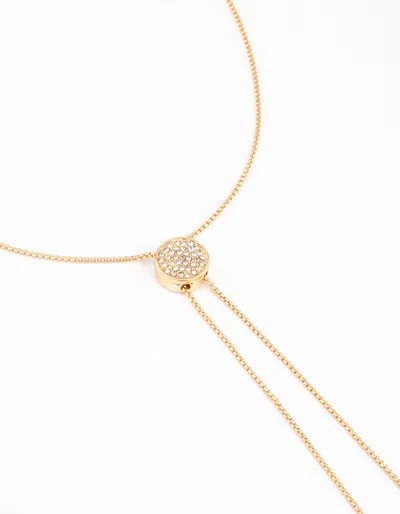 Lovisa Gold Diamante Adjustable Chain Necklace