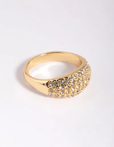 Lovisa Gold Diamante Ring In Silver