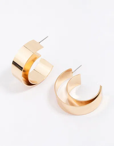 Lovisa Gold Double Smooth Hoop Earrings