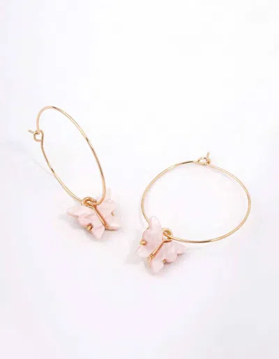 Lovisa Gold Fine Butterfly Hoop Earrings