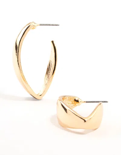 Lovisa Gold Flat Morph Hoop Earrings