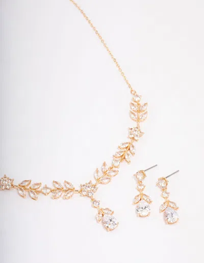 Lovisa Gold Floral Earrings & Necklace Set