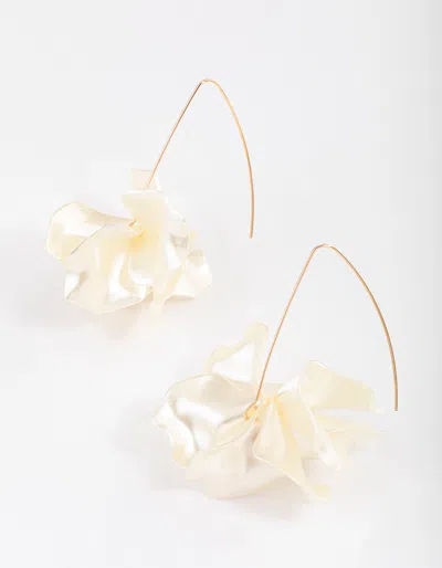 Lovisa Gold Frosted Flower Drop Earrings
