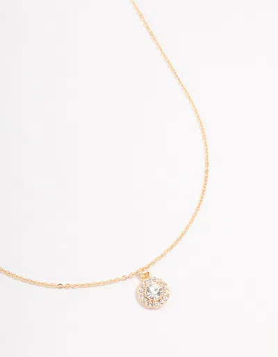 Lovisa Gold Halo Czech Crystal Necklace