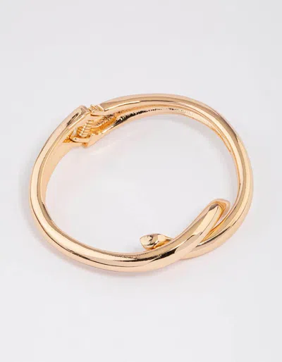 Lovisa Gold Knotted Interlaced Hing Bangle