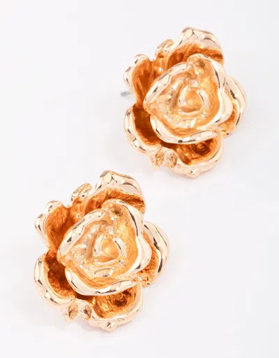 Lovisa Gold Layered Flower Stud Earrings