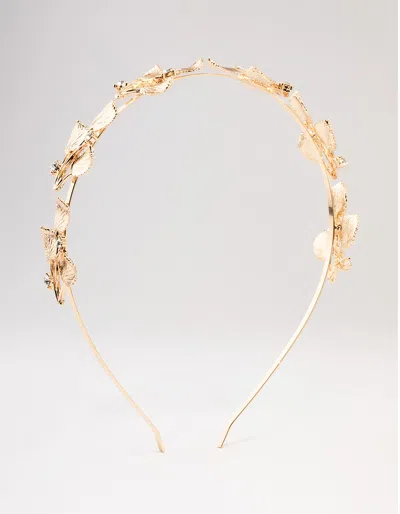 Lovisa Gold Leafy Crystal Headband