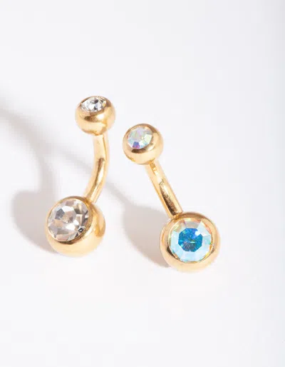 Lovisa Gold Mini Belly Bar 2 Pack