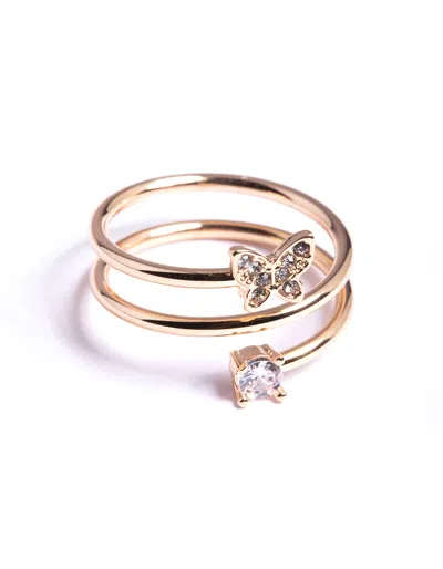 Lovisa Gold Mini Butterfly Wrap Ring