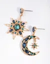 Lovisa Gold Mini Star & Moon Earrings In Gold