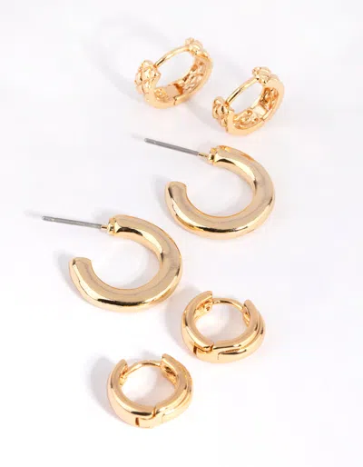 Lovisa Gold Mixed Earring Hoop Pack