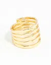 Lovisa Gold Molten Layered Ring In Gold