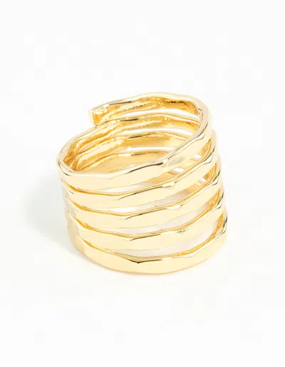 Lovisa Gold Molten Layered Ring