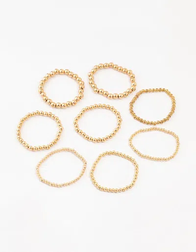 Lovisa Gold Multiple Sized Ball Bracelets 8-pack