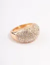 Lovisa Gold Pave Dome Ring In Gold