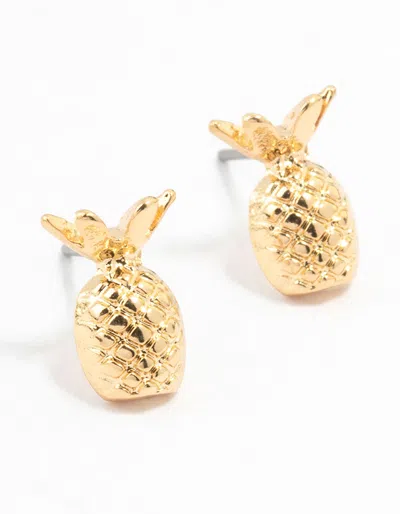 Lovisa Gold Pineapple Stud Earrings