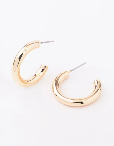Lovisa Gold Plain Thick Hoop Earrings