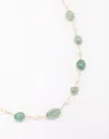 Lovisa Gold Plated Alternating Semi-precious Stone Chain Necklace