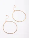 Lovisa Gold Plated Anklet Set In Gold
