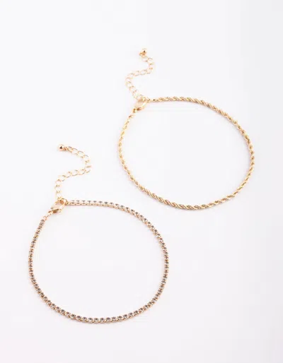 Lovisa Gold Plated Anklet Set