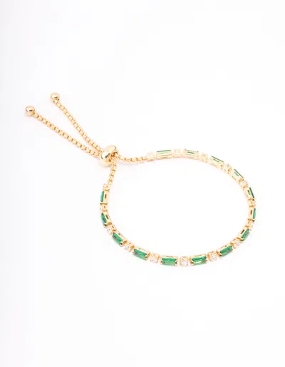 Lovisa Gold Plated Baguette Stone Toggle Tennis Bracelet