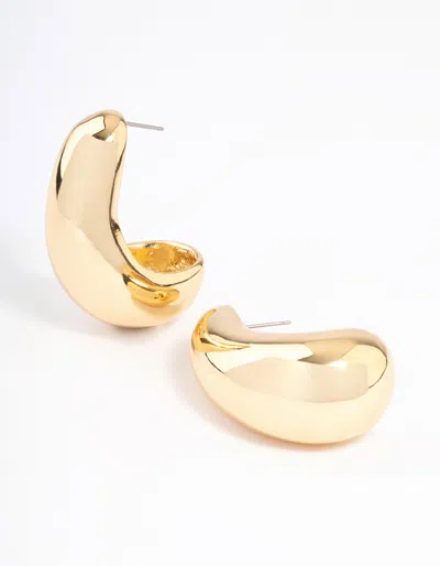 Lovisa Gold Plated Bold Wide Hoop Earrings