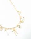Lovisa Gold Plated Bow & Star Charm Necklace
