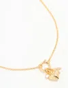 Lovisa Gold Plated Bubble A & Heart Charm Necklace