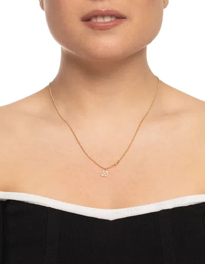 Lovisa Gold Plated Cancer Necklace With Cubic Zirconia Pendant