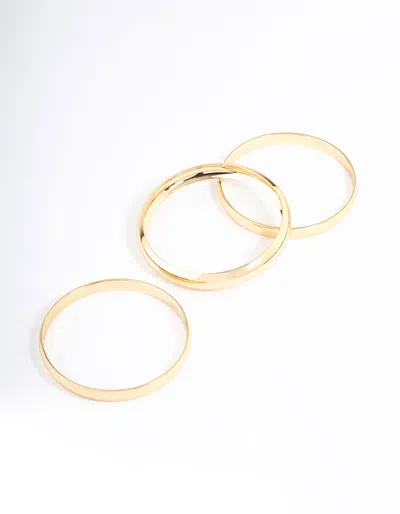 Lovisa Gold Plated Classic Smooth Bangle Pack Premium Plated