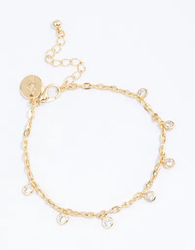 Lovisa Gold Plated Cubic Zirconia Station Classic Bracelet