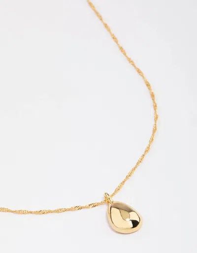 Lovisa Gold Plated Dainty Drop Twisted Necklace