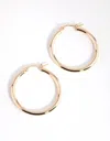 Lovisa Gold Plated Large Hoop Earrings In Gold