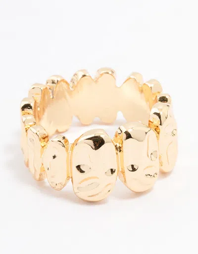 Lovisa Gold Plated Molten Stone Band Ring