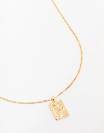 Lovisa Gold Plated Organic Rectangular Star Pendant Necklace