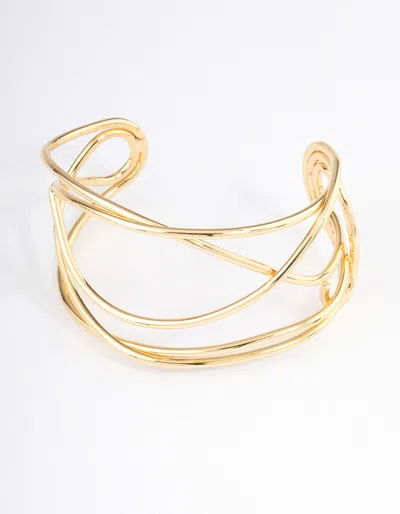 Lovisa Gold Plated Organic Wire Cuff Bangle