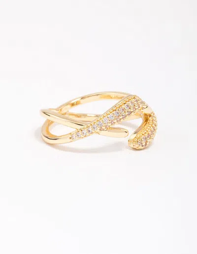 Lovisa Gold Plated Pave Interlaced Ring