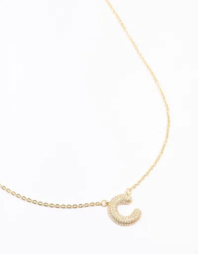 Lovisa Gold Plated Pave Letter C Necklace