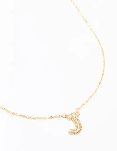 Lovisa Gold Plated Pave Letter J Necklace