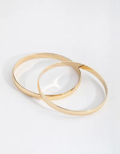 Lovisa Gold Plated Plain Hoop Bangle Bracelets