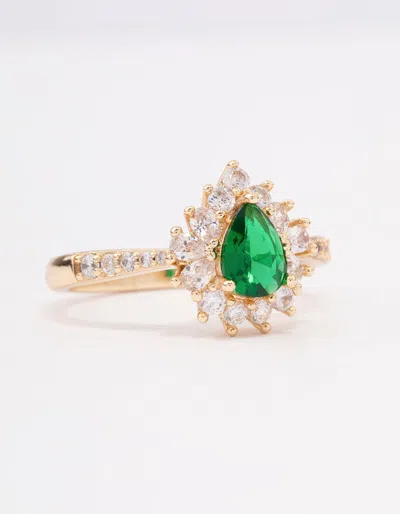 Lovisa Gold Plated Regal Pear Engagement Ring