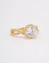 Lovisa Gold Plated Round Infinity Halo Ring In Silver