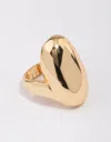 Lovisa Gold Plated Smooth Statement Oval Ring In Gold