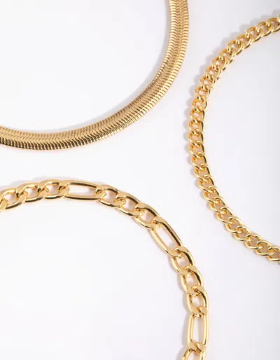 Lovisa Gold Plated Snake Chain Bracelet Pack