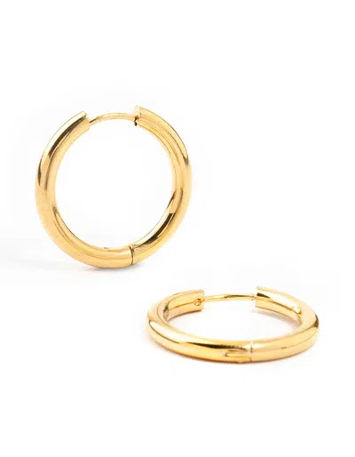 Lovisa Gold Plated Stainless Steel Clicker Hoop Earrings 24 Mm