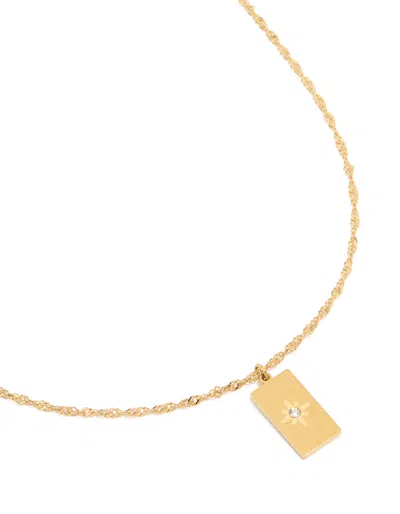 Lovisa Gold Plated Stainless Steel Diamante Star Necklace