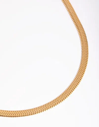 Lovisa Gold Plated Stainless Steel Herringbone Necklace