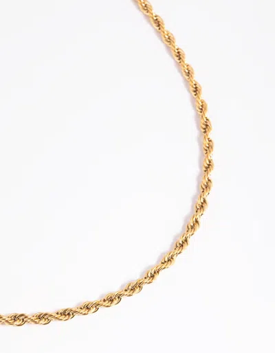 Lovisa Gold Plated Stainless Steel Twisted Chain Necklace