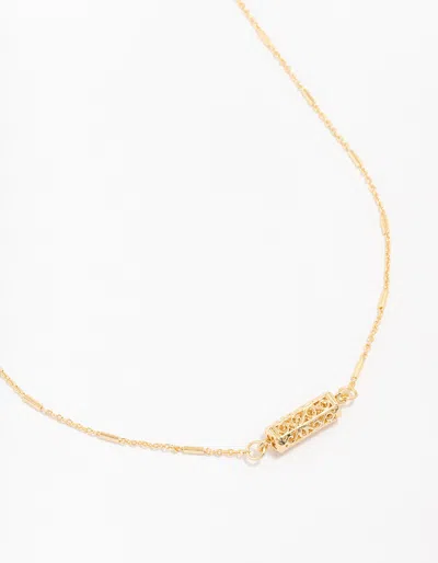 Lovisa Gold Plated Station Barell Necklace